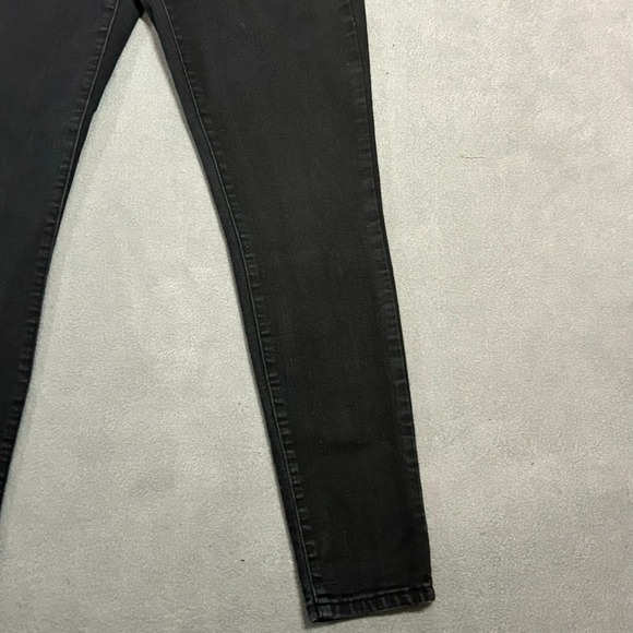 Forever 21 Jeans Womens Size 27 Black Stretch Denim  Skinny Leg Mid Rise‎ - Picture 7 of 14